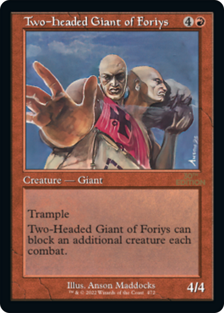 Two-Headed Giant of Foriys (Retro Frame) (30A-472) [30th Anniversary Edition]