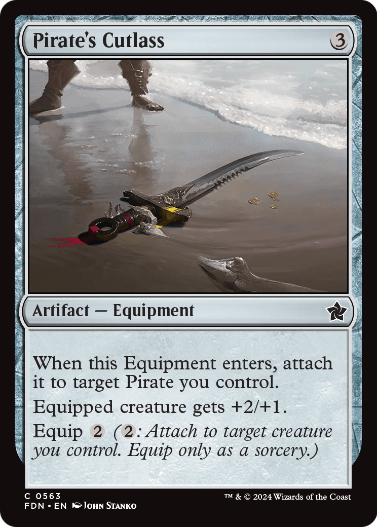 Pirate's Cutlass (FDN-563) [Foundations]