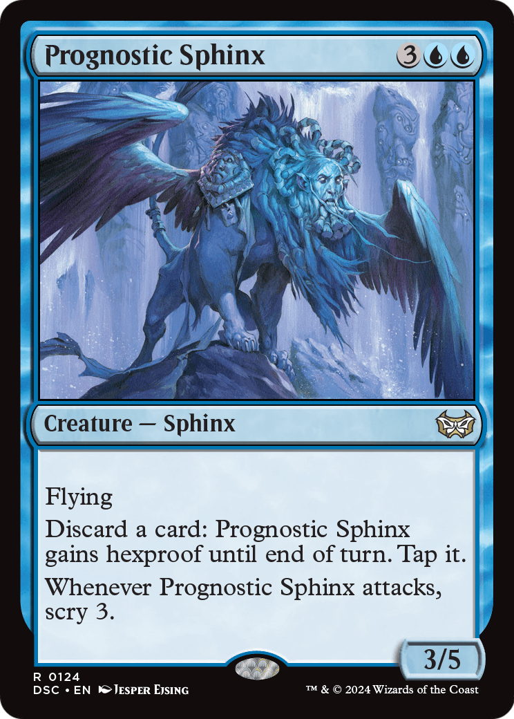 Prognostic Sphinx (DSC-124) [Duskmourn: House of Horror Commander]