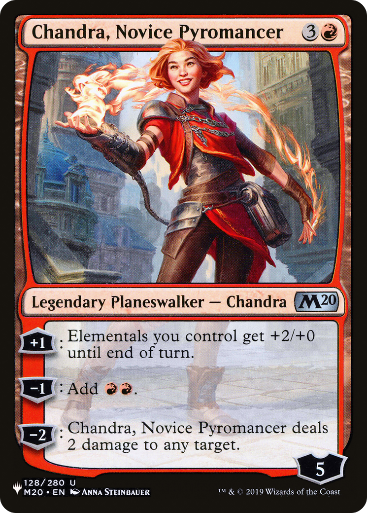 Chandra, Novice Pyromancer (LIST-M20-128) [The List]