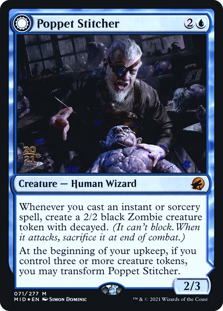 Poppet Stitcher (PRE-71S) [Innistrad: Midnight Hunt Promos] Foil