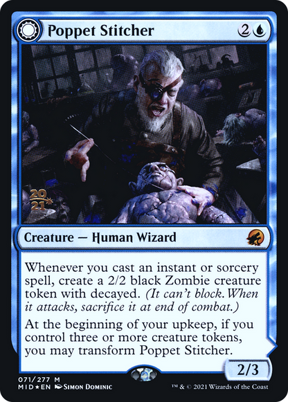 Poppet Stitcher (PRE-71S) [Innistrad: Midnight Hunt Promos] Foil