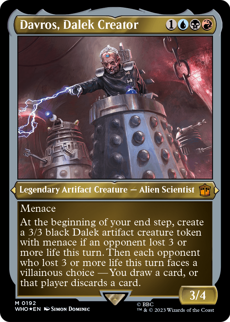 Davros, Dalek Creator (Display Commander) - Thick Stock (WHO-192) [Doctor Who] Foil