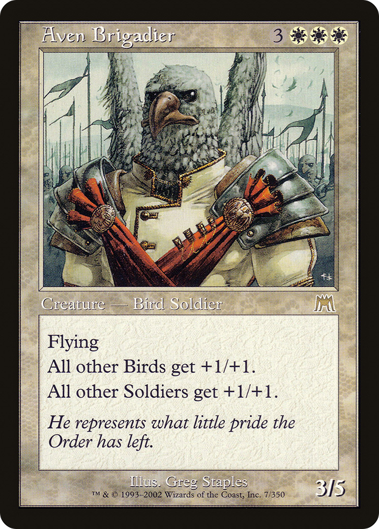 Aven Brigadier (ONS-007) [Onslaught] Foil