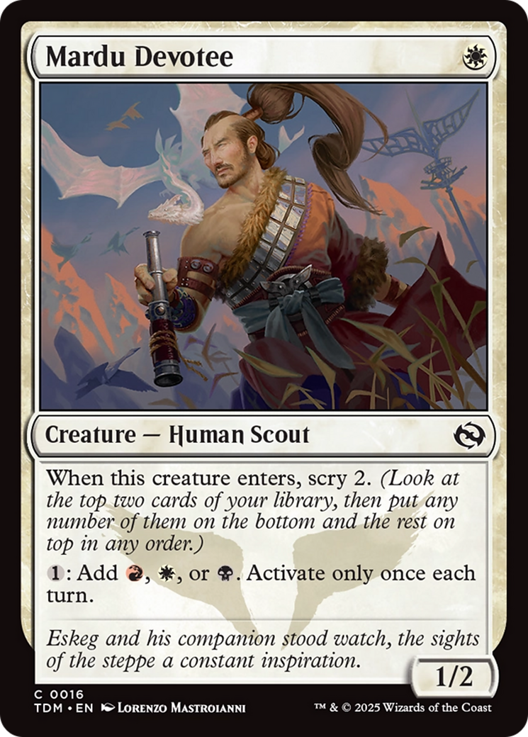 Mardu Devotee (TDM-016) [Tarkir: Dragonstorm] Foil