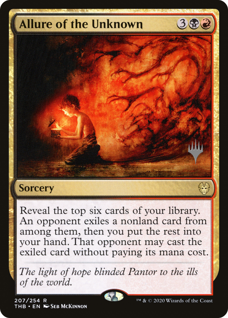 Allure of the Unknown (PPTHB-207) [Promo Pack: Theros Beyond Death Promos] Foil