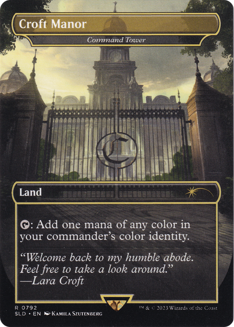 Croft Manor - Command Tower (SLD-792) (Borderless) [Secret Lair Drop]