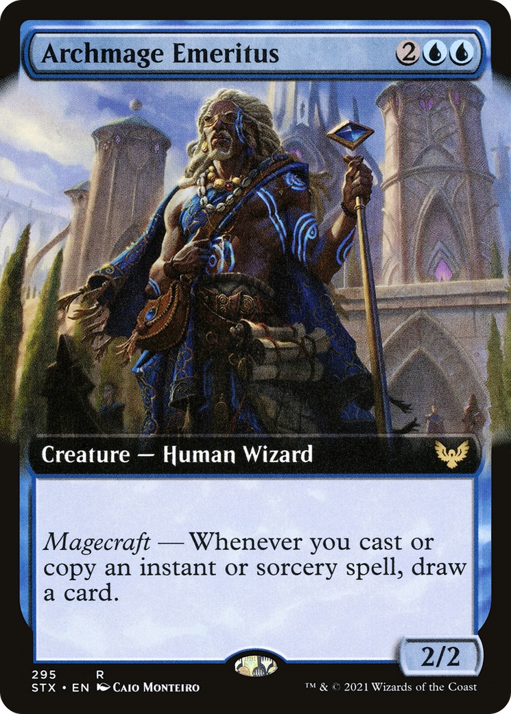 Archmage Emeritus (Extended Art) (STX-295) [Strixhaven: School of Mages] Foil