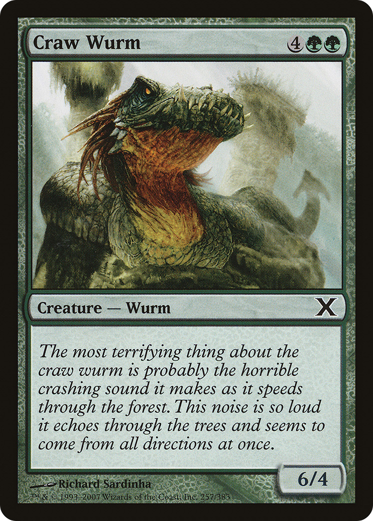 Craw Wurm (10E-257) [Tenth Edition]