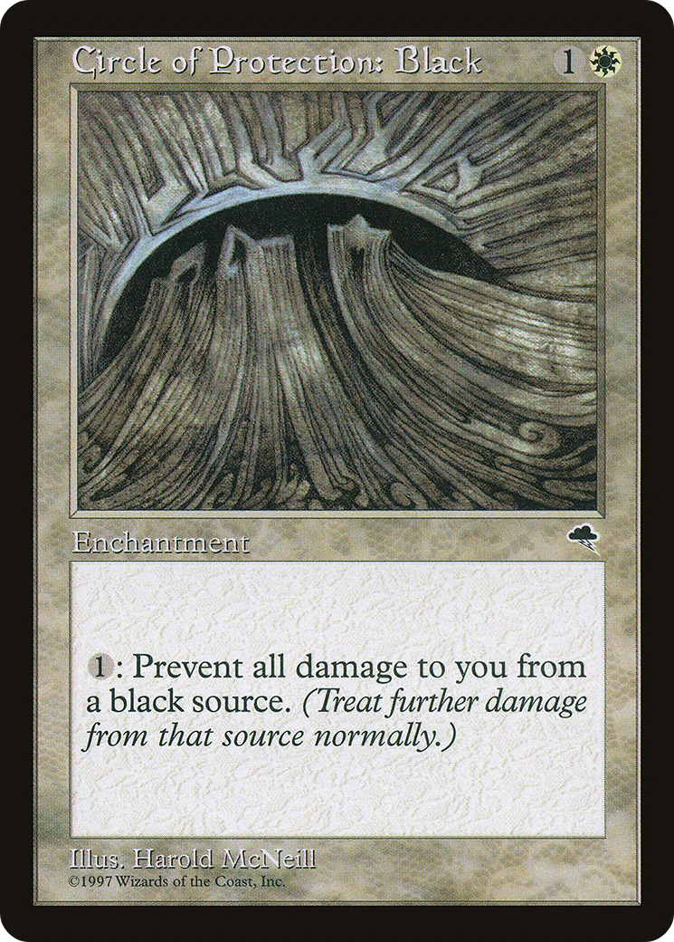 Circle of Protection: Black (TMP-008) [Tempest]