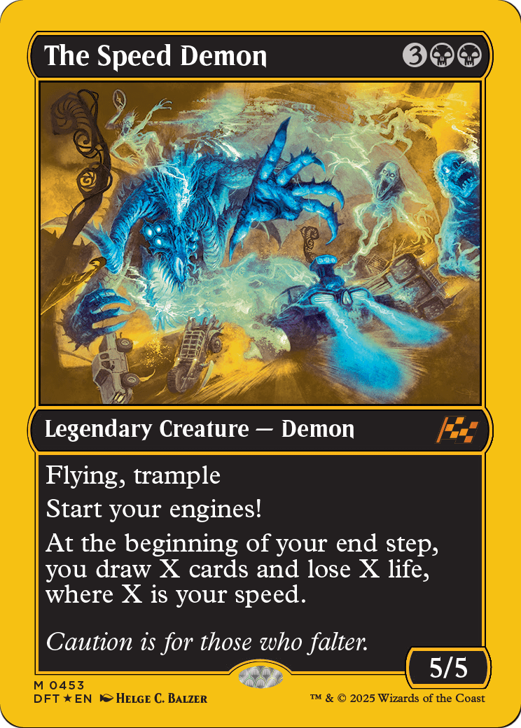 The Speed Demon (First-Place Foil) (DFT-453) [Aetherdrift] Foil