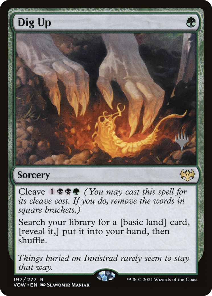 Dig Up (PPDMU-197) [Promo Pack: Innistrad: Crimson Vow Promos] Foil