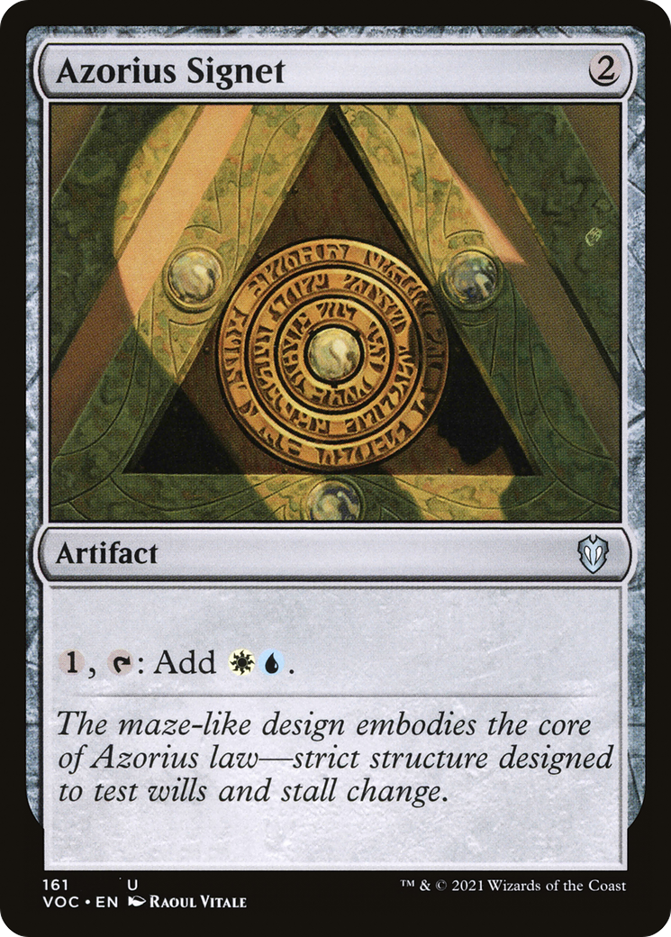Azorius Signet (VOC-161) [Crimson Vow Commander]