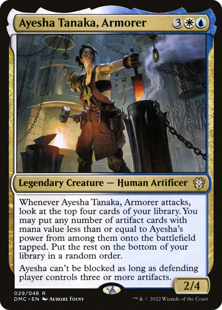 Ayesha Tanaka, Armorer (DMC-029) [Dominaria United Commander] Foil