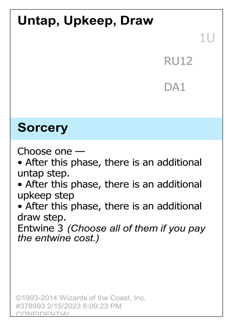 Untap, Upkeep, Draw [Unknown Event]