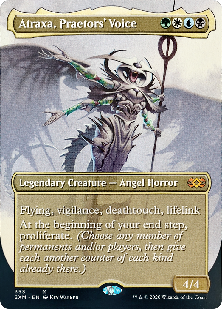 Atraxa, Praetors' Voice (Borderless) (2XM-353) [Double Masters] Foil