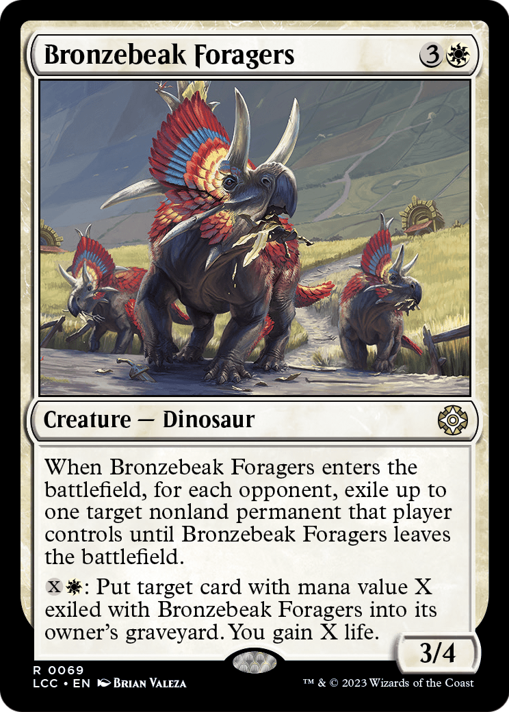 Bronzebeak Foragers (LCC-069) [The Lost Caverns of Ixalan Commander]
