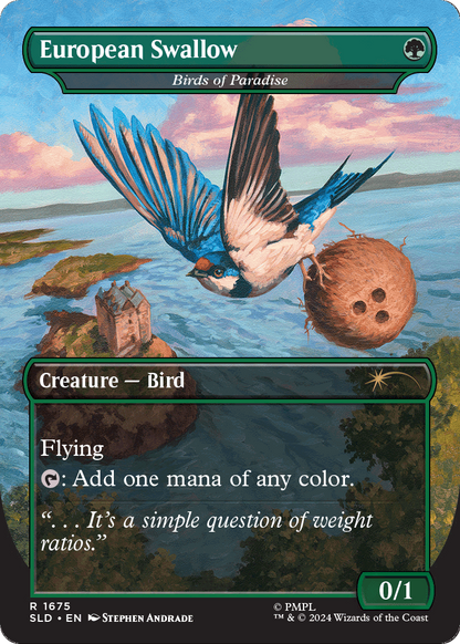 African Swallow - Birds of Paradise (SLD-1675) (Borderless) [Secret Lair Drop]