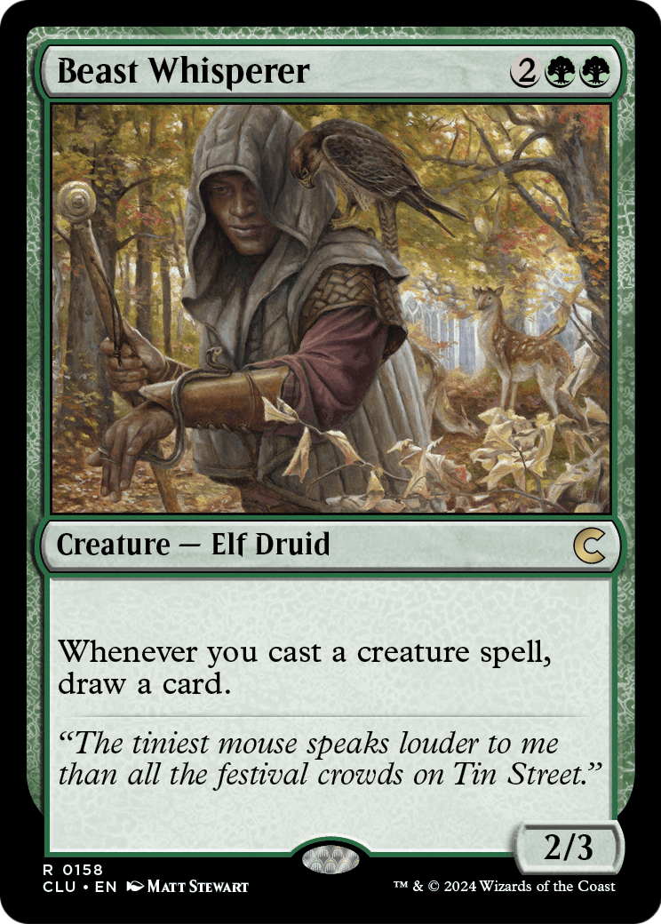 Beast Whisperer (CLU-158) [Ravnica: Clue Edition]