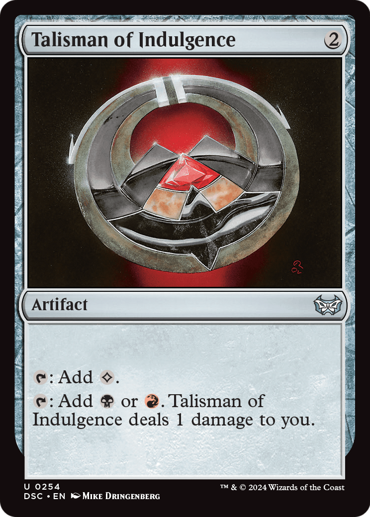 Talisman of Indulgence (DSC-254) [Duskmourn: House of Horror Commander]