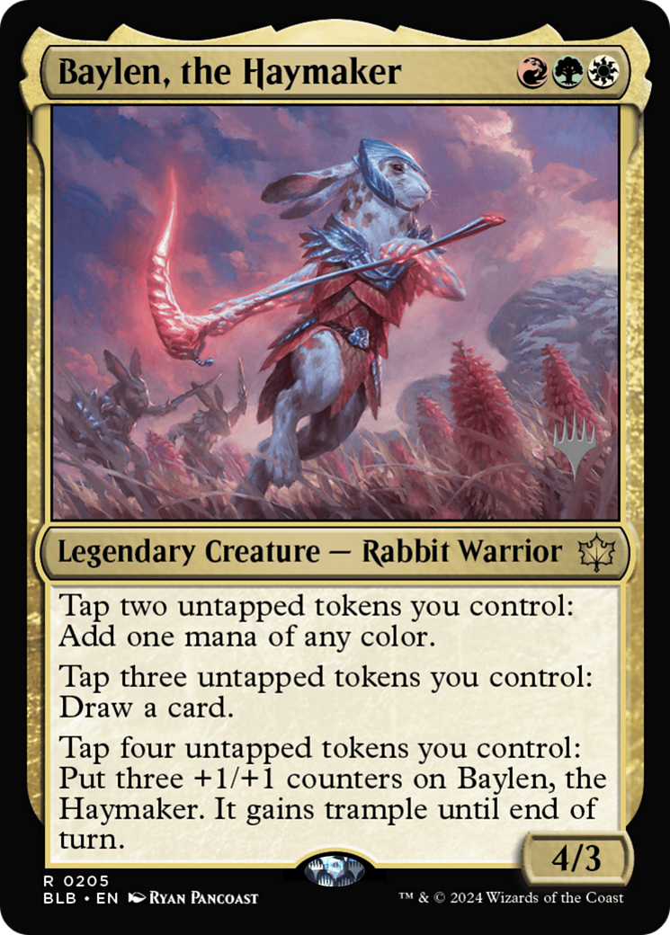 Baylen, the Haymaker (PPBLB-205) [Promo Pack: Bloomburrow Promos]