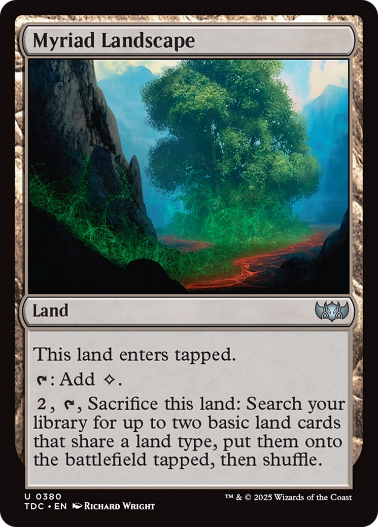 Myriad Landscape (TDC-380) [Commander: Tarkir: Dragonstorm]