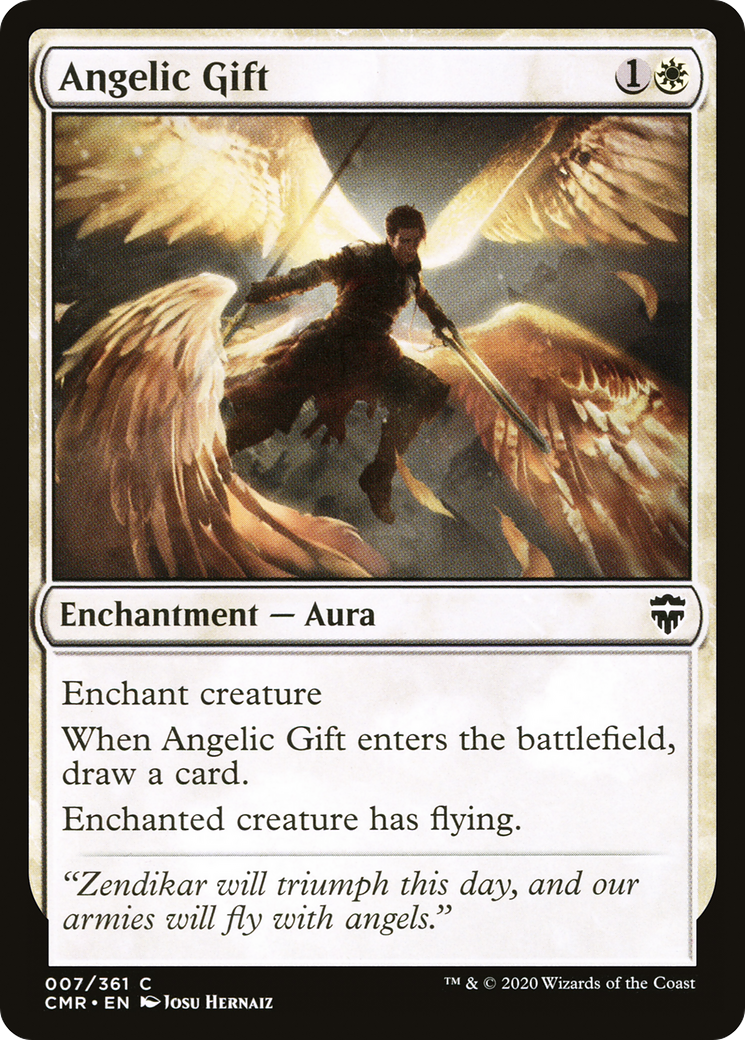 Angelic Gift (CMR-007) [Commander Legends] Foil