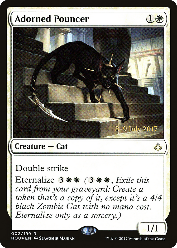 Adorned Pouncer (PRE-02S) [Hour of Devastation Promos] Foil
