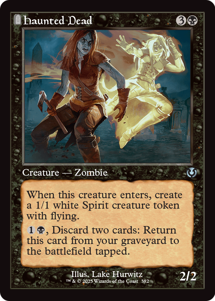 Haunted Dead (Retro Frame) (INR-382) [Innistrad Remastered]