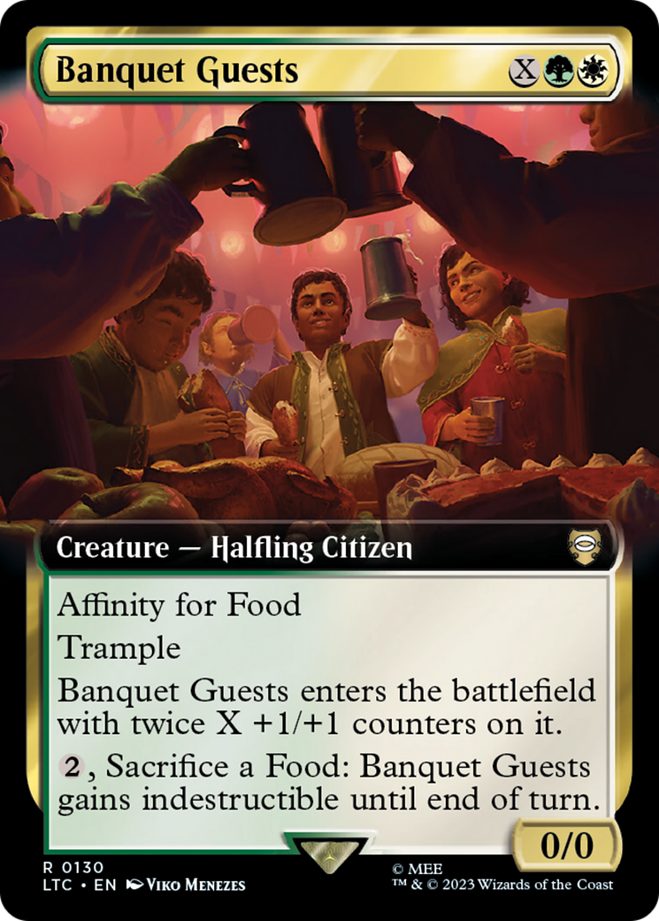 Banquet Guests (Extended Art) (LTC-130) [Tales of Middle-earth Commander] Foil