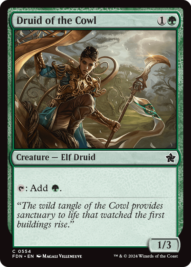 Druid of the Cowl (FDN-554) [Foundations]
