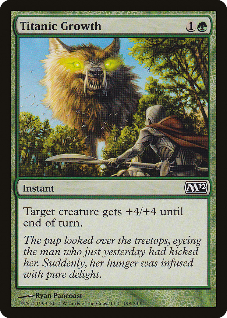 Titanic Growth (M12-198) [Magic 2012] Foil