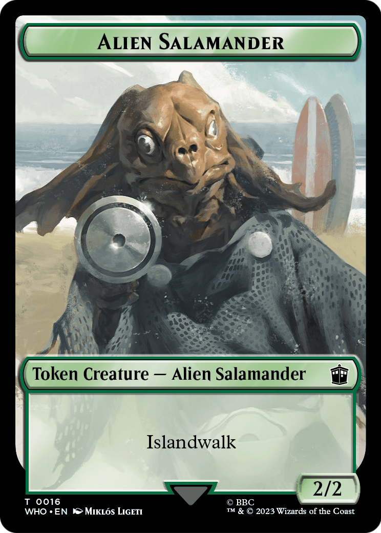 Alien Salamander (TWHO-016) [Doctor Who Tokens] Foil