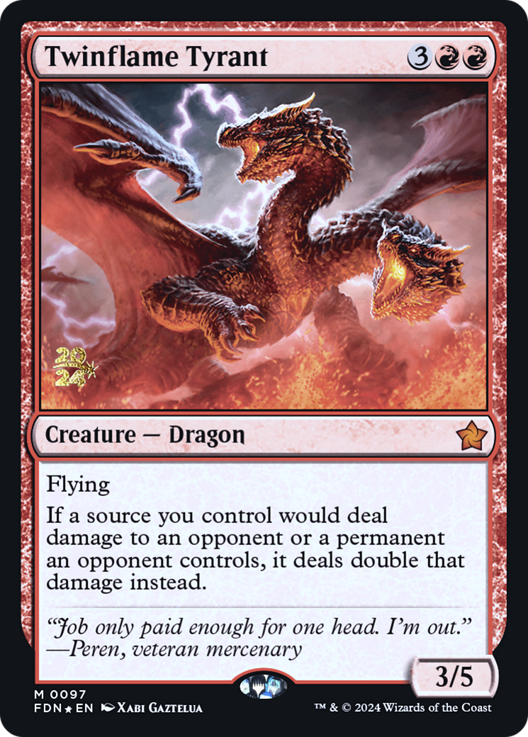 Twinflame Tyrant (PRE-097) [Foundations Promos] Foil