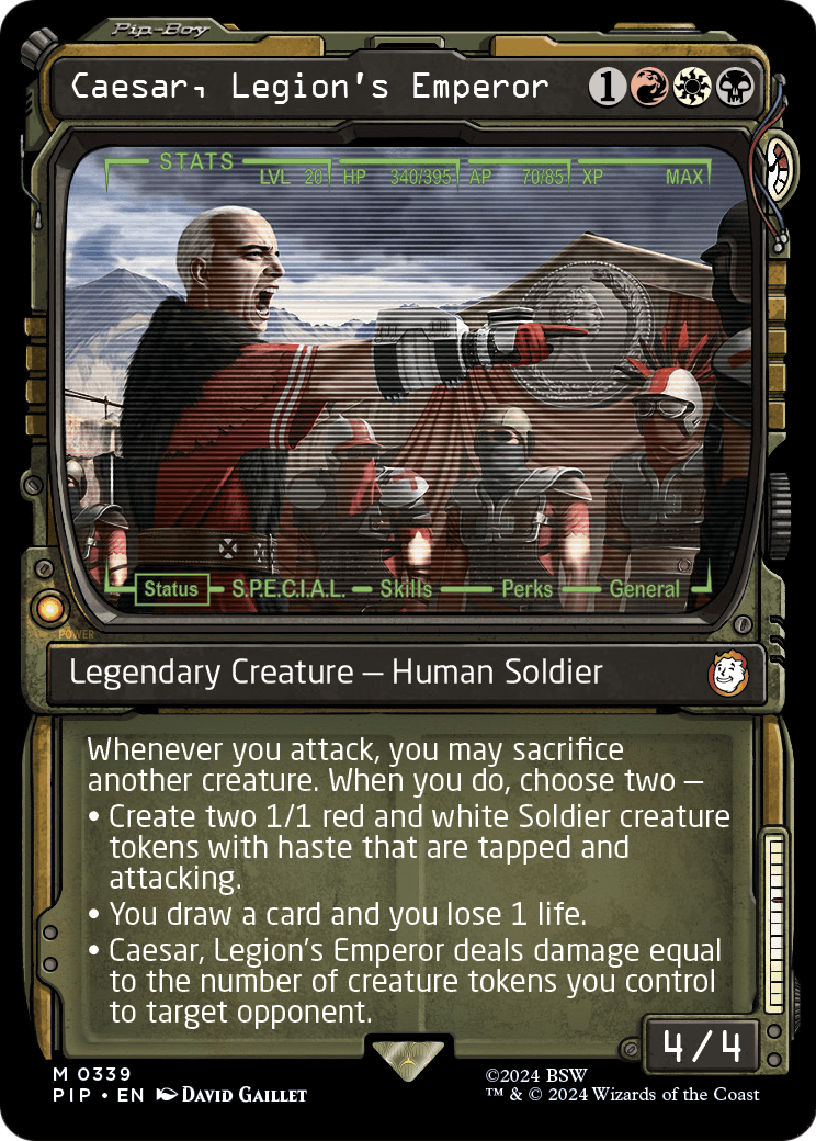 Caesar, Legion's Emperor (Showcase) (PIP-339) [Fallout] Foil