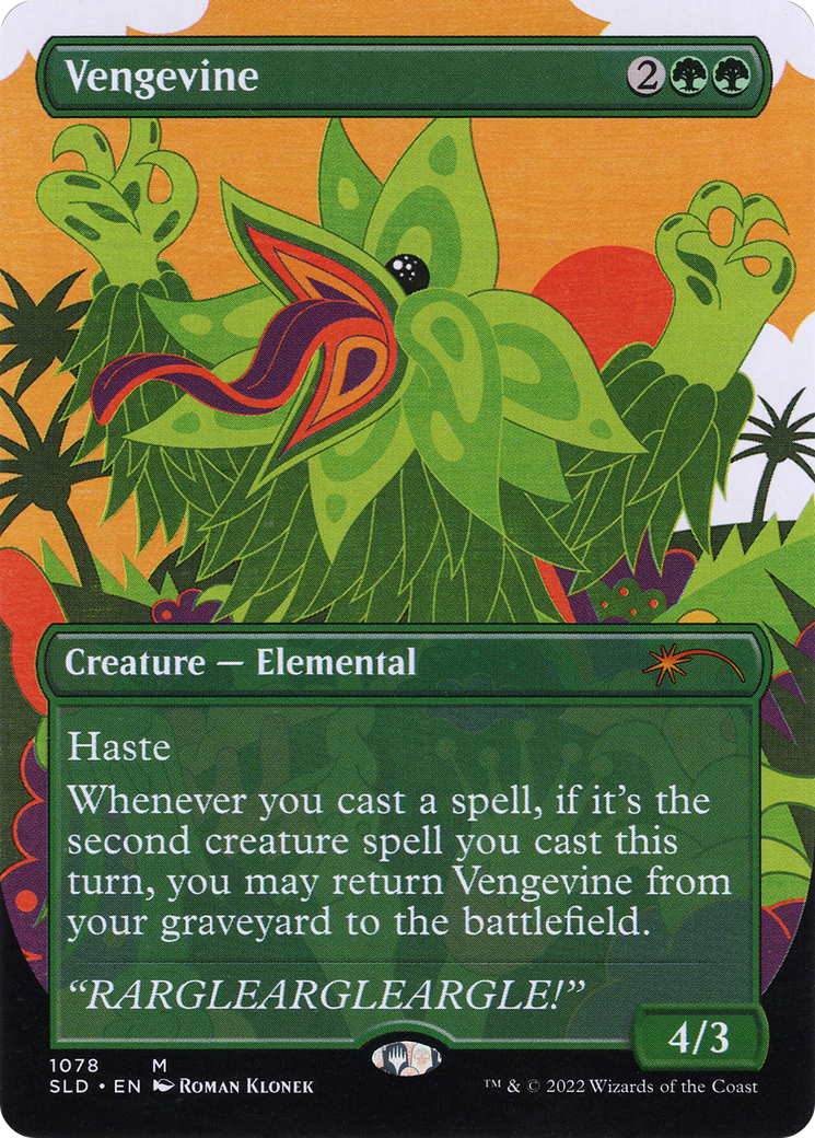 Vengevine (SLD-1078) (Borderless) [Secret Lair Drop]