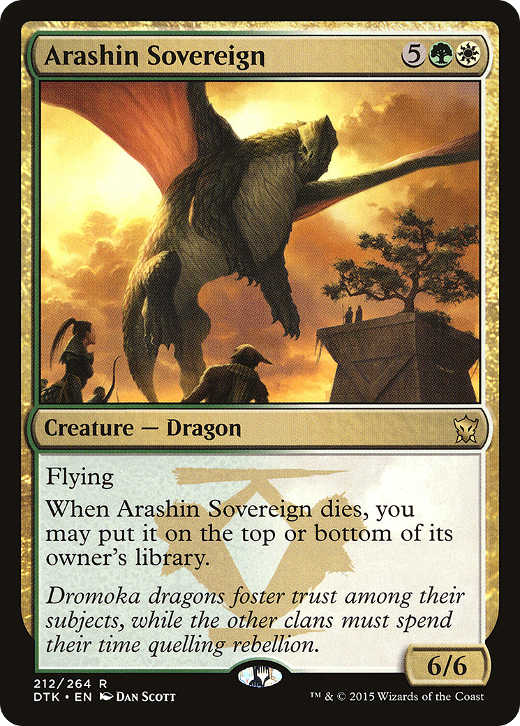Arashin Sovereign (DTK-212) [Dragons of Tarkir] Foil