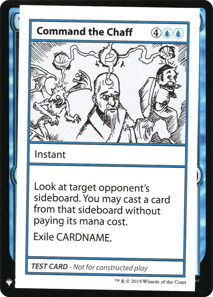Command the Chaff [Mystery Booster Playtest Cards 2019]