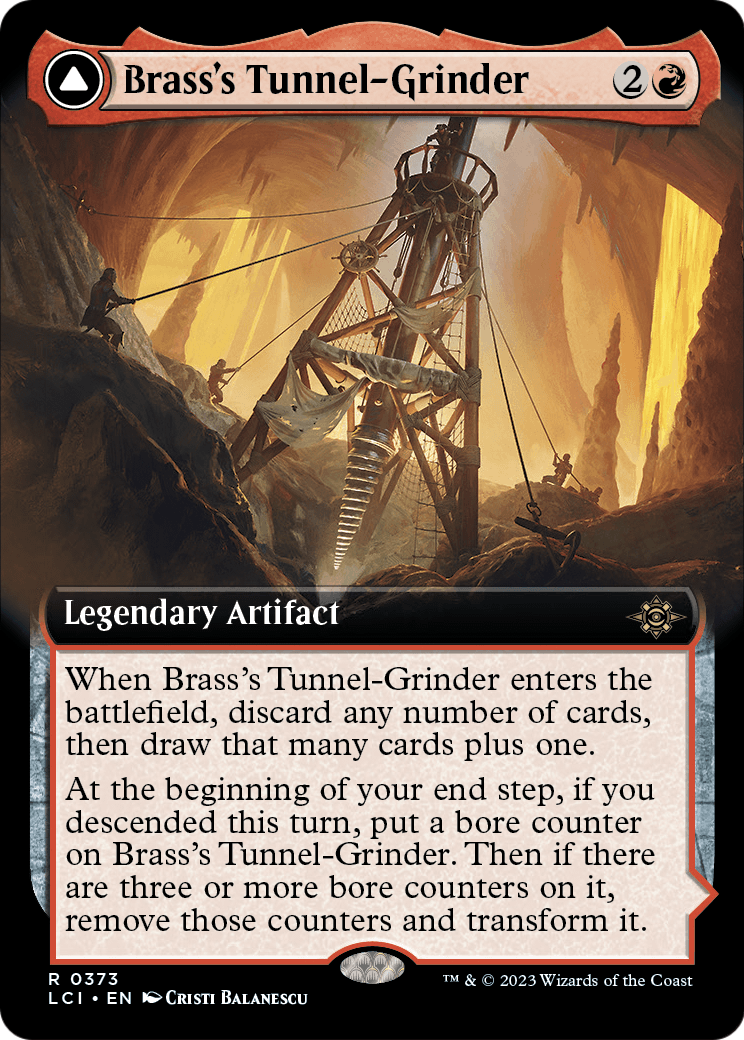 Brass's Tunnel-Grinder (Extended Art) (LCI-373) [The Lost Caverns of Ixalan] Foil