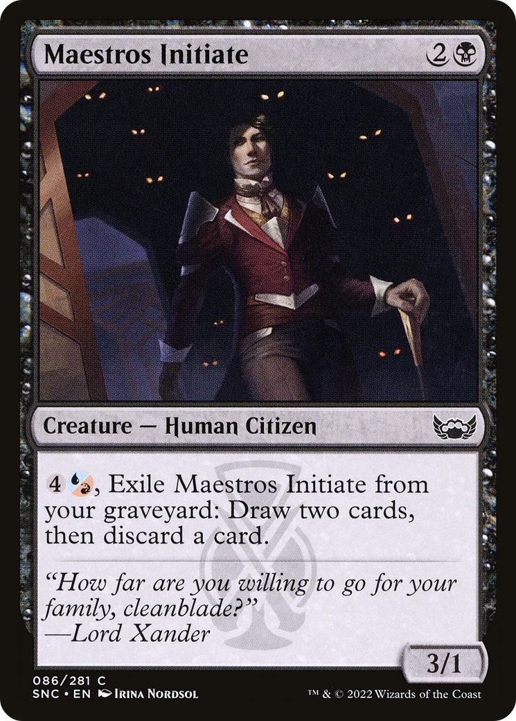 Maestros Initiate (SNC-086) [Streets of New Capenna] Foil