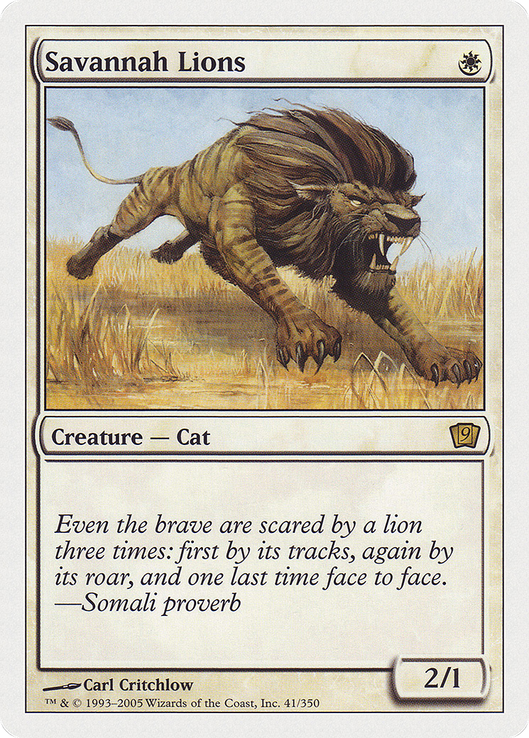 Savannah Lions (9ED-041) [9th Edition] Foil