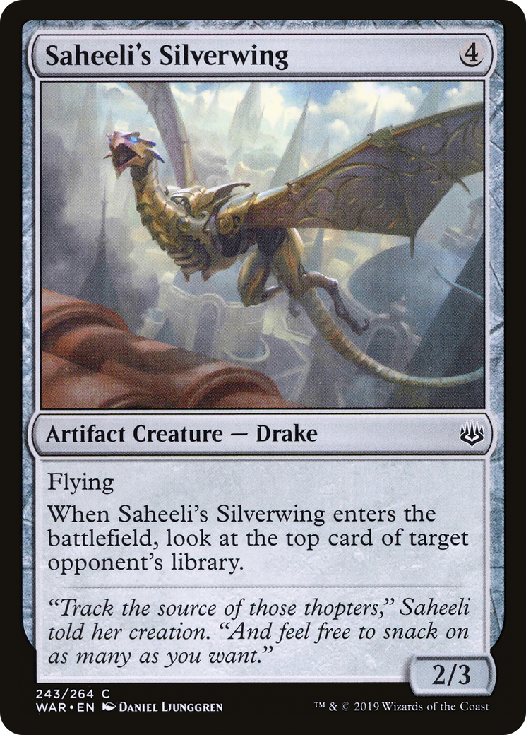 Saheeli's Silverwing (WAR-243) [War of the Spark] Foil