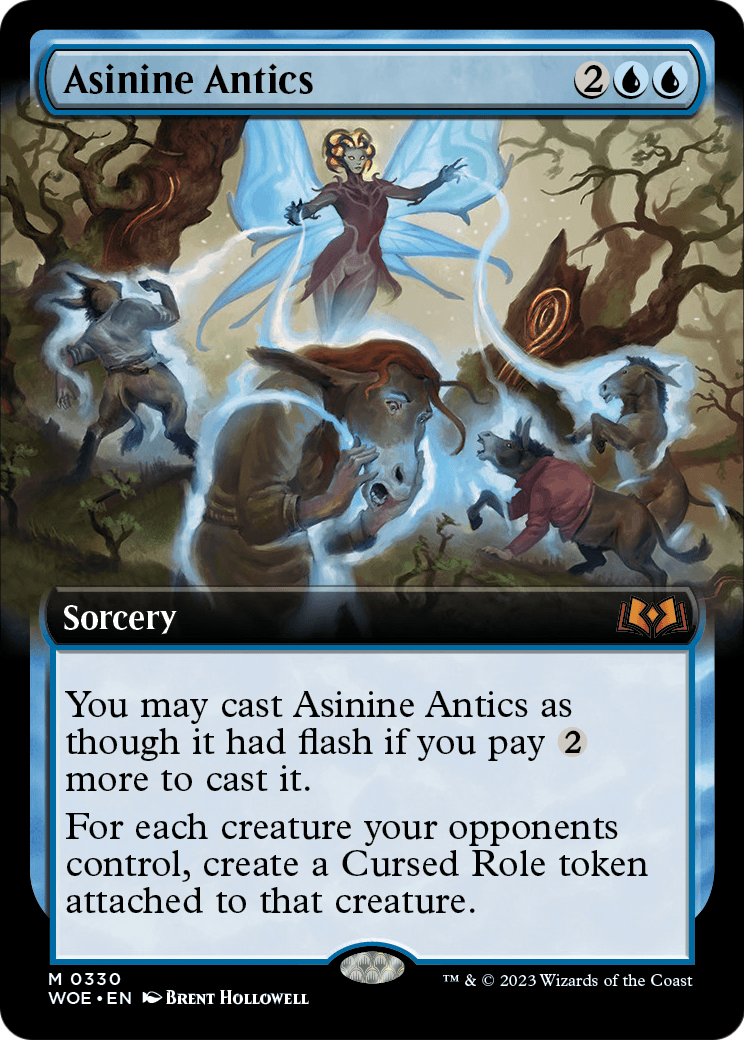 Asinine Antics (Extended Art) (WOE-330) [Wilds of Eldraine]