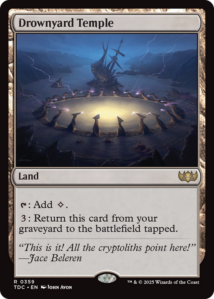 Drownyard Temple (TDC-359) [Commander: Tarkir: Dragonstorm]