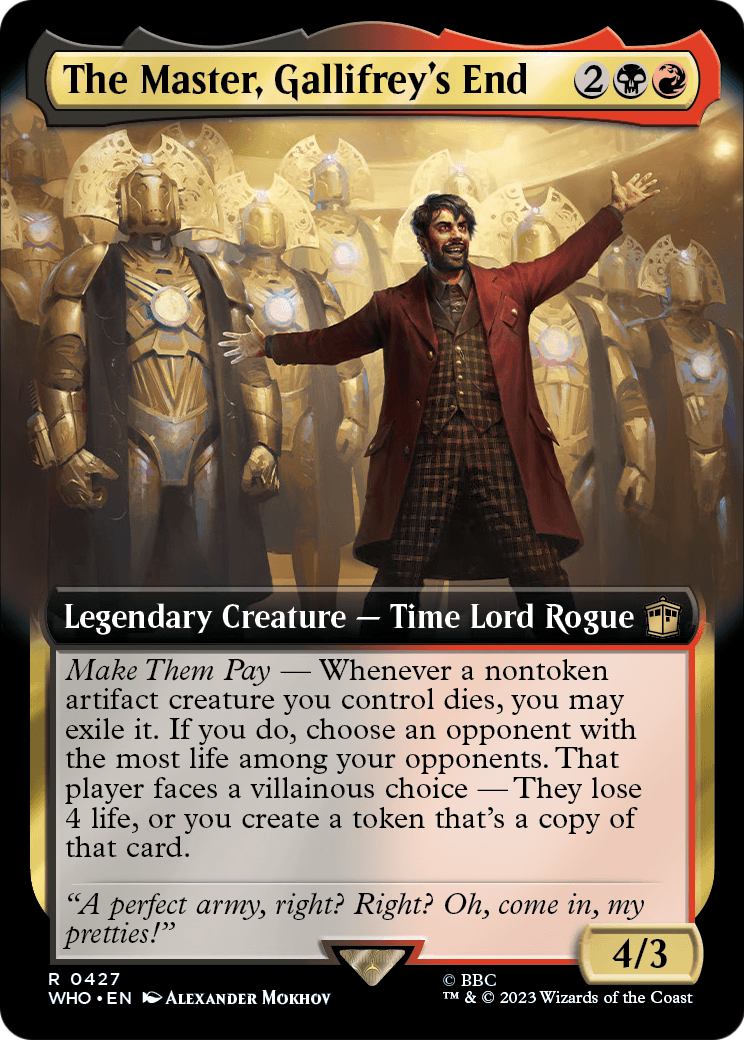 The Master, Gallifrey's End (Extended Art) (WHO-427) [Doctor Who] Foil