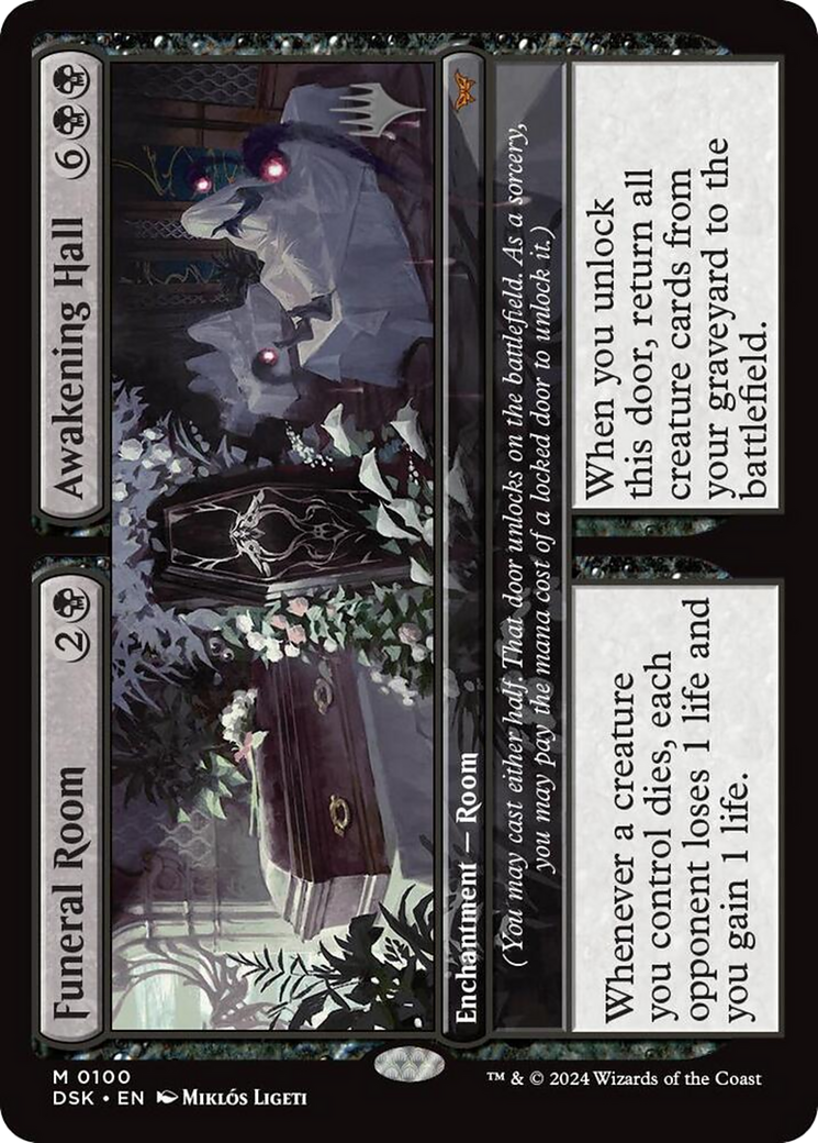 Funeral Room // Awakening Hall (PPDSK-100) [Promo Pack: Duskmourn: House of Horror Promos] Foil