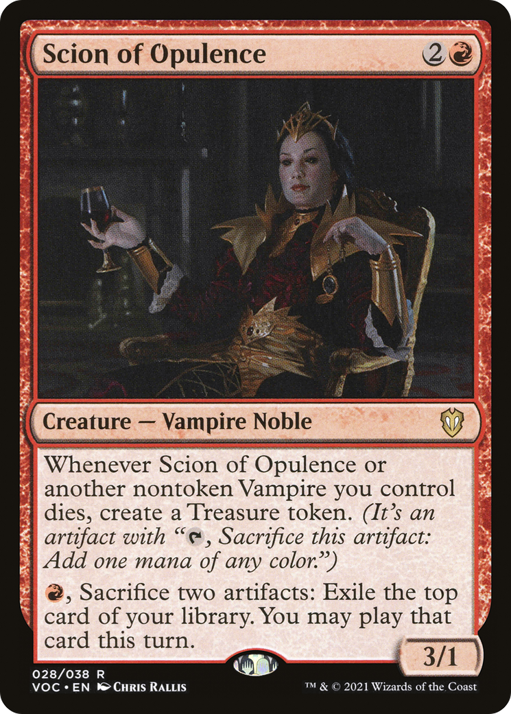Scion of Opulence (VOC-028) [Crimson Vow Commander]