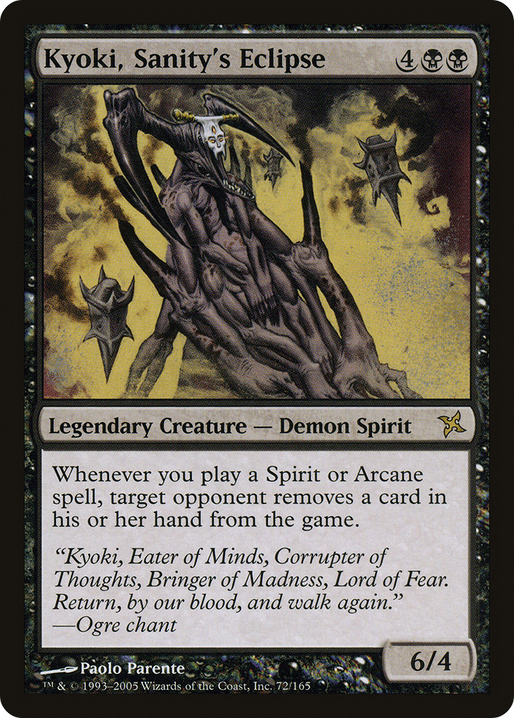 Kyoki, Sanity's Eclipse (BOK-072) [Betrayers of Kamigawa] Foil