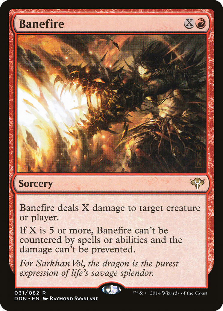 Banefire (DDN-031) [Duel Decks: Speed vs. Cunning]