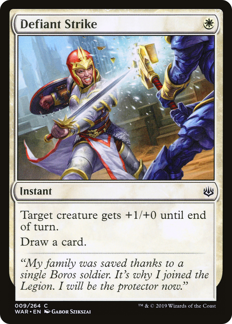 Defiant Strike (WAR-009) [War of the Spark]